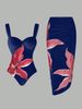 Women's Slim Fit One Piece Bikini Sexy Floral Print Bodycon Beach Swimsuit Fashion For Spring/Summer/Autumn_ecoleips.com