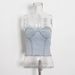 Women’s Clothing Summer Fashion Sleeveless Casual Stretch Denim Two Piece Suit_ecoleips.com