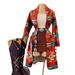 Women's Clothing Western Style Autumn And Winter Women's Printed Hemming Craft Medium And Long Woolen Coat_ecoleips.com