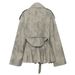 K New Camouflage Printing And Dyeing Ink Printing Coat Windbreaker Half Skirt Casual Set_ecoleips.com