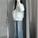 girl Girl Winter Warm Thickened Puffer Plus Size Ins Style Stand Collar Unique Design Small Niche Vest Down Coat Cotton Jacket_ecoleips.com