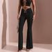 AD138 New Fashionable Sexy Hot Girl Micro Flare European And American Style Square Buckle Belt Slim Fit Comfortable_ecoleips.com