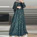 Modest Abaya Dress Modest Islamic Abaya Dress – Premium Polyester Long Sleeve Maxi Dress With 3D Floral Print | Elegant Muslim Fashion For Women_ecoleips.com
