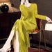 Autumn Dopamine Outfit Looks Super Nice, Tassel Dress, Striped Textured High-End Top And Skirt Set_ecoleips.com