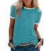 Women's Clothing Summer New Women's Custom Z Bottoming Shirt Tops Loose Round Neck Short Sleeve T Shirt_ecoleips.com