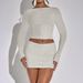 Diyun European American Y2K Sexy Long Sleeve T-Shirt And Skirt Two-Piece Set Women's Clothing 2025 Autumn Winter_ecoleips.com