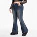 High Waisted Flared Jeans for Women Punk Style Sexy Skull Embroidery plus Size Denim Jeans Factory Direct in Stock_ecoleips.com