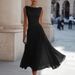 2026 European And American Cross-border Independent Site Holiday Elegant Party Unique Chiffon Cowl Neck Dress New_ecoleips.com