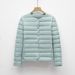 girl Girl Pinghu Lightweight Women's Shot Autumn Winte New Simple Round Neck Wam Solid Colo Long Sleeve Down Jacket Inne_ecoleips.com