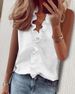 Summer Ruffle Edge Fashionable Sleeveless Breathable Slim Fit Printed Casual Shirt For Women_ecoleips.com