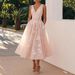 Women's Clothing Dress Elegant Floral Print V-Neck Sleeveless Dress – Women’s A-Line Cocktail Dress For Parties & Events (S-XXL, 6 Colors)_ecoleips.com