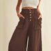 's New Popular Commuter Loose-fitting Vintage Lazy Style Yamamoto Pants, Women's Drapey Wide-leg Pants_ecoleips.com