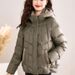 girl Girl Girl 2025 Trendy Winter New Down Cotton Jacket Women, Stylish Short Coat For Petite Figures_ecoleips.com