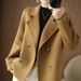 Women’s Wool Blend Trench Coat – Slim-Fit Double-Breasted Long Coat With Notched Lapel (Black, White, Gray, Camel, Avocado Green, Purple, S-XL)_ecoleips.com