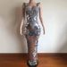Diamond Mirror Dress Elegant Red Carpet Gown With Rhinestone Lens Design Spaghetti Straps Slim Waist And Flattering Fit Women's Party Wear_ecoleips.com