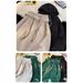 Women's Oversized Hooded Sweatshirt – Fleece Pullover With Letter Print (Khaki/Green/Black/White, M-5xl)_ecoleips.com