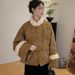 girl Chinese Style Super Beautiful Warm Thickened Small Size Buttoned Fur Collar Cotton Jacket For Women Winter New Model_ecoleips.com