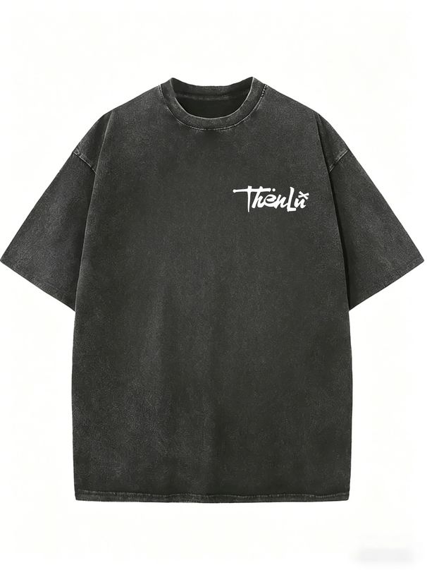 Women's Vintage Inspired Tee, Washed Finish Short Sleeve Casual Fashion Shirt_ecoleips.com