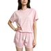 Women's Striped Two Piece Set European And American Style Spring/Summer Casual Home Wear Loose Fit Short Sleeve Shorts Set Fashionable_ecoleips.com