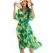 "Sexy V-Neck Long Sleeve Sun Cover-Up – Flattering Beach Dress, Tummy Control & Stylish Swimwear Cover"_ecoleips.com