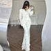 2025 Autumn/Winter European American Casual Design Loose-Fit Tie-Waist Fashionable Elegant Printed Blazer And Long Skirt_ecoleips.com