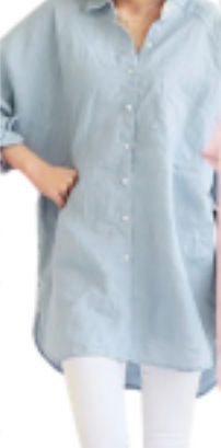Loose Fit Cotton Linen Shirt For Women_ecoleips.com