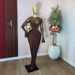 Women's European And American Style Long Dress Mesh Pleated with Spliced Long Sleeves Fashionable Elegant Available Now_ecoleips.com