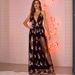 Elegant Backless Sequin Green Dress For Women - Retro A-Line Long Evening Gown With V-Neck & High Waist - Sexy Party Dress For Night Out_ecoleips.com