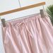 Summer 100% Cotton Pajamas Shorts Striped Women's Loose Fitting Sleep Bottoms Elastic Waist Sleep Shorts Home Lounge Wear_ecoleips.com