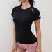 Women's Clothing Summer New Fitness Short Sleeved Elastic Running Yoga Clothes Printed Slimming Quick Drying T Shirts In Stock_ecoleips.com