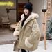 girl Girl Hooded Fleece Parka 2025 Winter New Down Jacket Women's Workwear Thickened Warm Cotton Coat Trendy_ecoleips.com