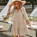 Independent Designed European American Style Women Lace Spliced Dress 2026 Summer Casual Resort Vacation Daily Wear Dress_ecoleips.com