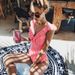 Women's Clothing New Swimsuit One Piece Ruffle Swimsuit Sexy Striped V Neck Halter Swimsuit Bikini_ecoleips.com
