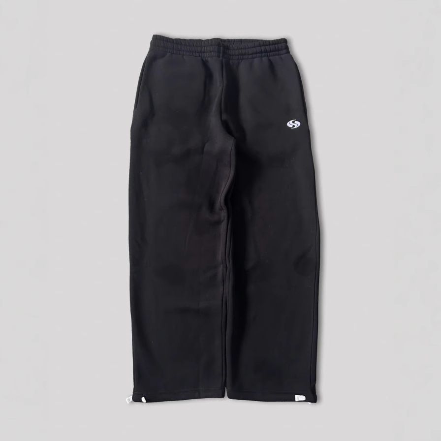 Women's Clothing Two Piece Double Waist Sweatpants Trendy Loose Hip Hop Wide Leg Sports Casual Trousers_ecoleips.com