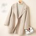 Women’s Double-Faced Wool Coat – Short Length, Elegant Audrey Hepburn Style, Premium Cashmere-Blend Blazer_ecoleips.com