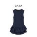 Women's Clothing Plaid Layered Embellishment Short Dress Versatile Spring/Autumn New Clothing_ecoleips.com