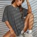 Women's Oversized Back Print T-Shirt Casual Streetwear Minimalist Design Breathable Everyday Wear_ecoleips.com