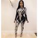 Women's Clothing Sequined High End Long Sleeved See Through Jumpsuit_ecoleips.com
