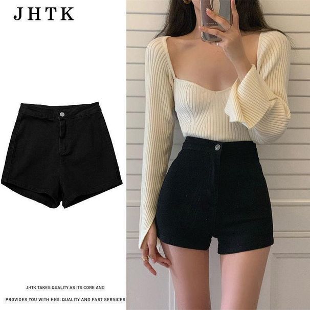 2025s 2025 New Hip-Hugging Slimming Design Sexy Denim Shorts For Women Summer Slim Fit Versatile Trendy Outerwear_ecoleips.com