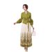 Women's Clothing Plus Size Slim Fit Miyake Suit Collar Pleated Casual Dress For Women Fashionable_ecoleips.com