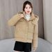 girl Korean Jacket For Women, Short Loose Thickened Student Coat, Petite Cotton Padded New Style Puffer Jacket, Trendy_ecoleips.com