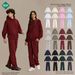 Women's Clothing Oversized Streetwear Hoodie & Sweatpants Set - Casual High Street Style, Soft Cotton Blend, Comfortable Loungewear_ecoleips.com
