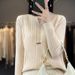 Designed Round Neck Tie Buckle Base Shirt For Women V-Neck Fashionable Slim Fit Inner Sweater Early Autumn Knitted Top_ecoleips.com