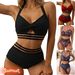 Elegant Sheer Cover-Up Bikini Set – Sexy High-Waisted Bottoms & Triangle Top (Stylish Swimwear For Beach & Pool)_ecoleips.com