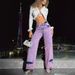 Women's Clothing Retro Casual High Waist Wide Leg Straight Jeans_ecoleips.com