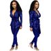Women's Clothing Autumn And Winter New Products Slim Fashion Hot Stamping Long Sleeve Two Piece Suit With Belt_ecoleips.com