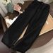 Women's Clothing Straight High Waist Jeans For Female Students Loose Retro Wide Leg Style Mopping Pants_ecoleips.com