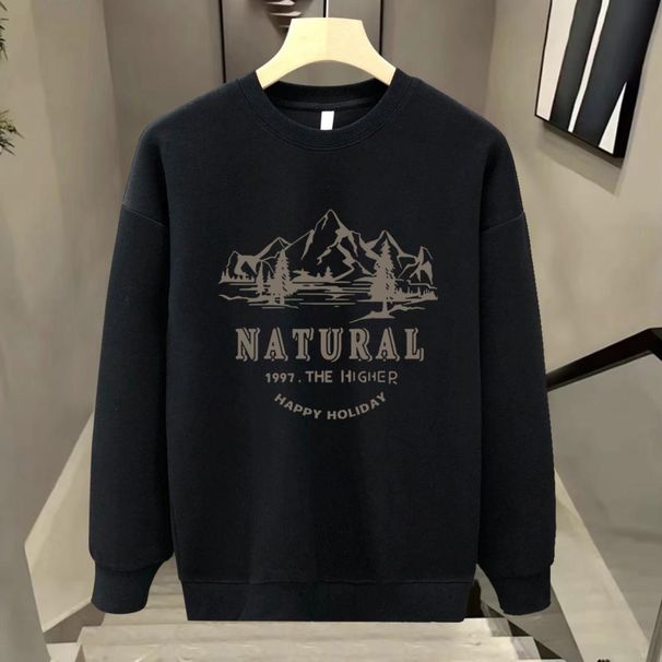 FW25 Matching Couple Cotton Crew Neck Sweatshirt - His & Hers_ecoleips.com