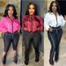 Women's Clothing Women's Fashion Casual Zipper Flare Two Piece Set High Waist Pants Long Sleeve For Formal & Casual For Women_ecoleips.com