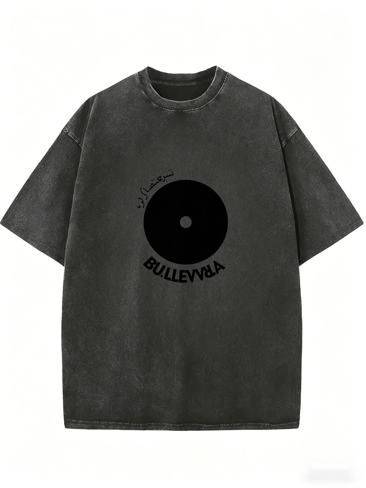 Washed Casual Streetwear Top, Women's Loose Crew Neck T-Shirt For Comfortable All Day Wear_ecoleips.com